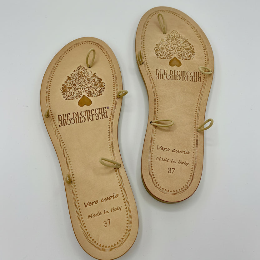 Suola in cuoio 5 ganci