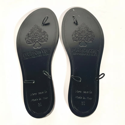 Suola in cuoio  Nero 3 ganci