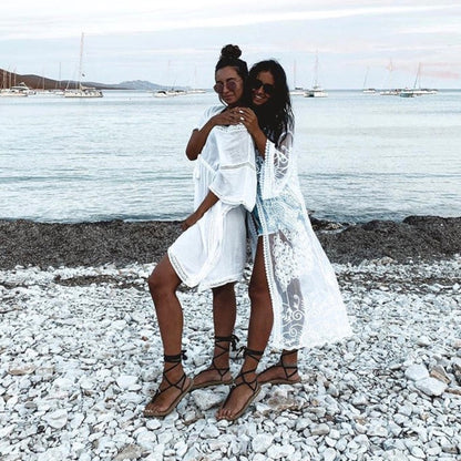 Sandalo con lacci neri