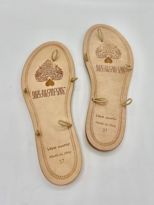 Suola in cuoio 5 ganci