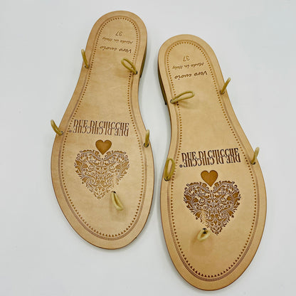 Suola in cuoio 5 ganci