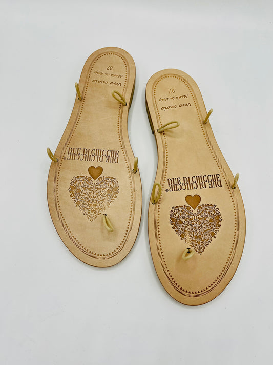 Suola in cuoio 5 ganci